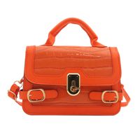 Women's Pu Leather Solid Color Elegant Flip Cover Handbag sku image 8