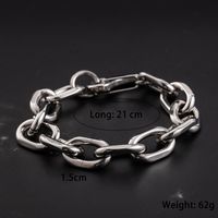 Hip-Hop Cool Style Geometric 304 Stainless Steel Polishing Men's Bracelets main image 2