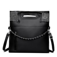Women's Pu Leather Solid Color Classic Style Zipper Crossbody Bag sku image 3