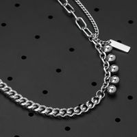 304 Stainless Steel Hip-Hop Geometric Necklace main image 3