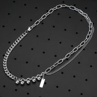 304 Stainless Steel Hip-Hop Geometric Necklace main image 6