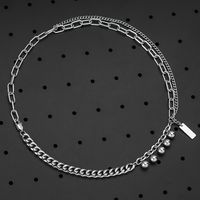 304 Stainless Steel Hip-Hop Geometric Necklace main image 7