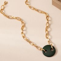 Simple Style Classic Style Geometric Wood Ferroalloy Plating Women's Necklace main image 8