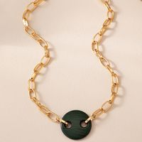 Simple Style Classic Style Geometric Wood Ferroalloy Plating Women's Necklace main image 10