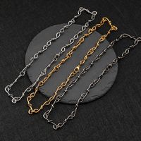 304 Stainless Steel 18K Gold Plated Hip-Hop Geometric Necklace main image 6