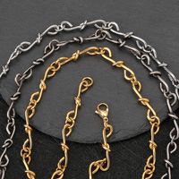 304 Stainless Steel 18K Gold Plated Hip-Hop Geometric Necklace main image 8