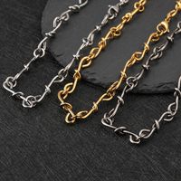 304 Stainless Steel 18K Gold Plated Hip-Hop Geometric Necklace main image 10