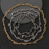 304 Stainless Steel 18K Gold Plated Hip-Hop Geometric Necklace main image 9