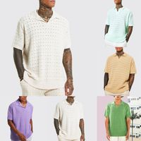 Women's Solid Color Patchwork T-shirt Men's Clothing main image 6