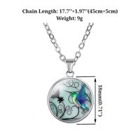 Pastoral Bird Alloy Mixed Materials Plating Unisex Pendant Necklace 1 Piece main image 2