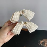 Women's Sweet Simple Style Bow Knot Cloth Hair Clip sku image 2