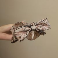 Women's Sweet Simple Style Bow Knot Cloth Hair Claws sku image 2