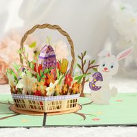 Easter Sweet Rabbit Egg Paper Daily Festival Card main image 5