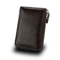 Multi-function Zipper Organ Card Holder Multi-card Card Holder Coin Purse Leather Card sku image 7