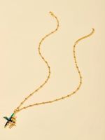 Cobre Chapados en oro de 18k Estilo IG Sol Estrella Embutido Circón Collar Colgante main image 4