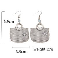 1 Pair Casual Simple Style Bag Alloy Drop Earrings main image 2