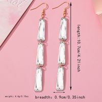 1 Pair Simple Style Classic Style Geometric Arylic Drop Earrings sku image 1