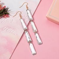 1 Pair Simple Style Classic Style Geometric Arylic Drop Earrings main image 4