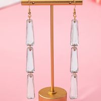 1 Pair Simple Style Classic Style Geometric Arylic Drop Earrings main image 6
