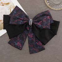 Women's Casual Simple Style Flower Bow Knot Cloth Handmade Pearl Hair Clip sku image 2