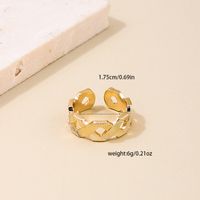 Wholesale Jewelry IG Style Geometric Alloy Plating Open Rings main image 2