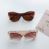 Streetwear Solid Color Pc Resin Special-Shaped Mirror Full Frame Women's Sunglasses main image 5