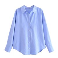 Women's Blouse Long Sleeve Blouses Casual Solid Color main image 5