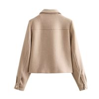 Women's Casual Simple Style Solid Color Single Breasted Coat Blazer main image 4
