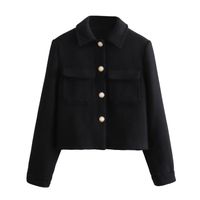 Women's Casual Simple Style Solid Color Single Breasted Coat Blazer main image 5
