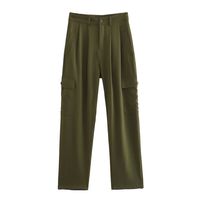 Holiday Women's Vacation Solid Color Polyester Pocket Pants Sets Pants Sets main image 4