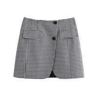Holiday Daily Women's Streetwear Houndstooth Polyester Pocket Skirt Sets Skirt Sets main image 5