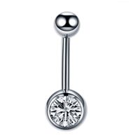 1 Piece Belly Rings Simple Style Solid Color Pure Titanium Belly Rings main image 3