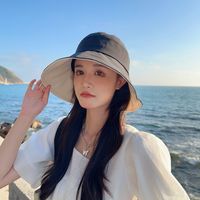 Women's Simple Style Solid Color Bow Knot Big Eaves Sun Hat main image 4