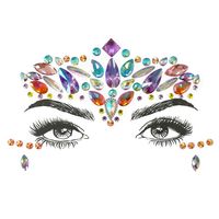 November New Acrylic Face Pasters New Exquisite Resin Onion Powder Forehead Stickers Affixed Tattoo Sticker Christmas Adhesive sku image 31
