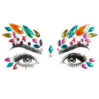 November New Acrylic Face Pasters New Exquisite Resin Onion Powder Forehead Stickers Affixed Tattoo Sticker Christmas Adhesive sku image 17