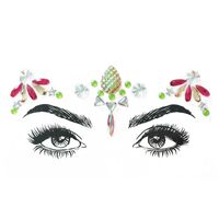 November New Acrylic Face Pasters New Exquisite Resin Onion Powder Forehead Stickers Affixed Tattoo Sticker Christmas Adhesive sku image 20