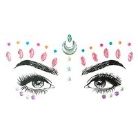 November New Acrylic Face Pasters New Exquisite Resin Onion Powder Forehead Stickers Affixed Tattoo Sticker Christmas Adhesive sku image 21