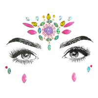 November New Acrylic Face Pasters New Exquisite Resin Onion Powder Forehead Stickers Affixed Tattoo Sticker Christmas Adhesive sku image 23