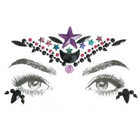 November New Acrylic Face Pasters New Exquisite Resin Onion Powder Forehead Stickers Affixed Tattoo Sticker Christmas Adhesive sku image 35
