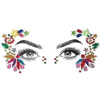 November New Acrylic Face Pasters New Exquisite Resin Onion Powder Forehead Stickers Affixed Tattoo Sticker Christmas Adhesive sku image 40