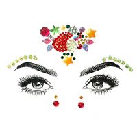 November New Acrylic Face Pasters New Exquisite Resin Onion Powder Forehead Stickers Affixed Tattoo Sticker Christmas Adhesive sku image 38