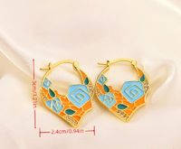 1 Pair Elegant Leaf Asymmetrical Plating Alloy 14K Gold Plated Drop Earrings main image 2