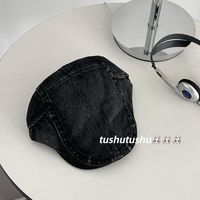 Women's Simple Style Solid Color Flat Eaves Beret Hat sku image 1