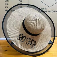 Women's Simple Style Bow Knot Big Eaves Straw Hat sku image 7