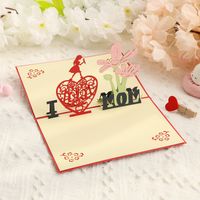 Mother'S Day Simple Style Heart Shape Paper Daily Date Festival Card main image 3