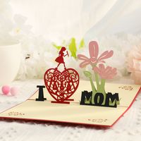 Mother'S Day Simple Style Heart Shape Paper Daily Date Festival Card main image 4