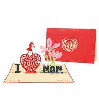Mother'S Day Simple Style Heart Shape Paper Daily Date Festival Card main image 2