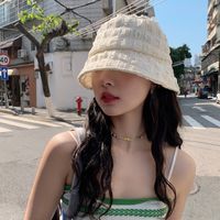 Women's Simple Style Solid Color Big Eaves Bucket Hat main image 6