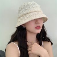 Women's Simple Style Solid Color Big Eaves Bucket Hat main image 5