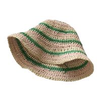 Women's Vacation Spiral Stripe Ruffles Sun Hat main image 2